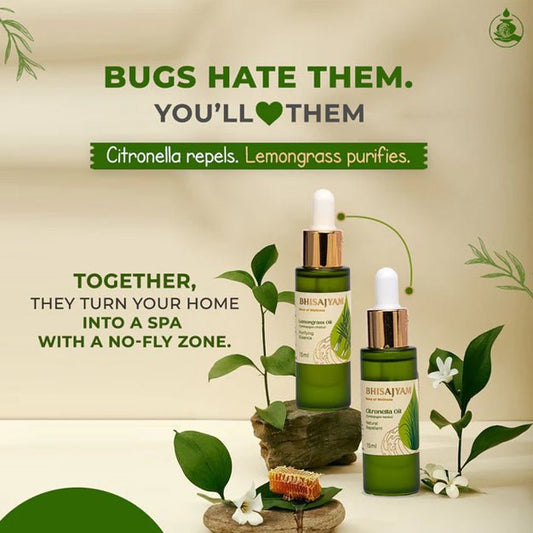Bhisajyam Citronella + Lemongrass – Home Care Protection Duo - bhisajyam.com