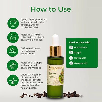 How to use Bhisajyam Clove Essential Oil