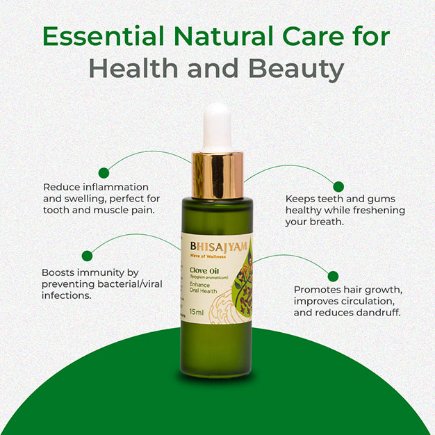 Benefits Bhisajyam Clove Essential Oil