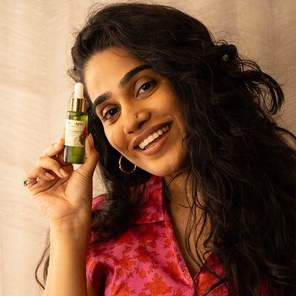 Using Bhisajyam Rose Geranium Essential Oil for skincare and facial massage