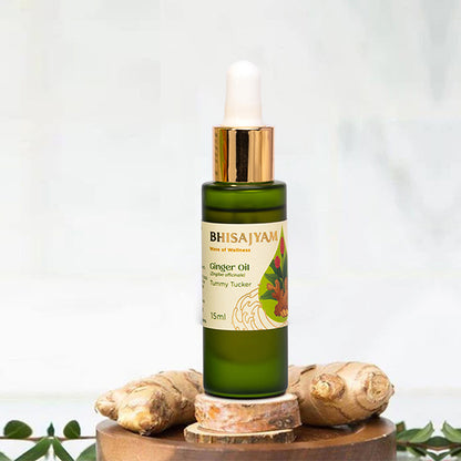 Using Bhisajyam Ginger Oil for massage therapy and scalp nourishment