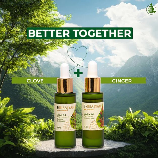 Bhisajyam Clove + Ginger – Natural Pain & Digestion Duo - bhisajyam.com