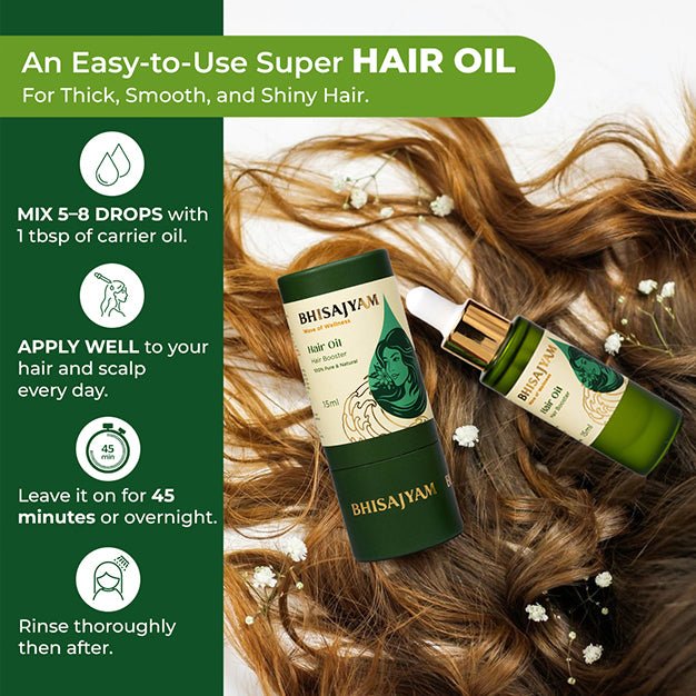 How to use Bhisajyam Hair Oil for best results in hair growth treatment