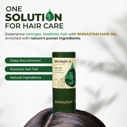 Benefits of Bhisajyam Hair Oil for hair fall reduction dandruff control and growth
